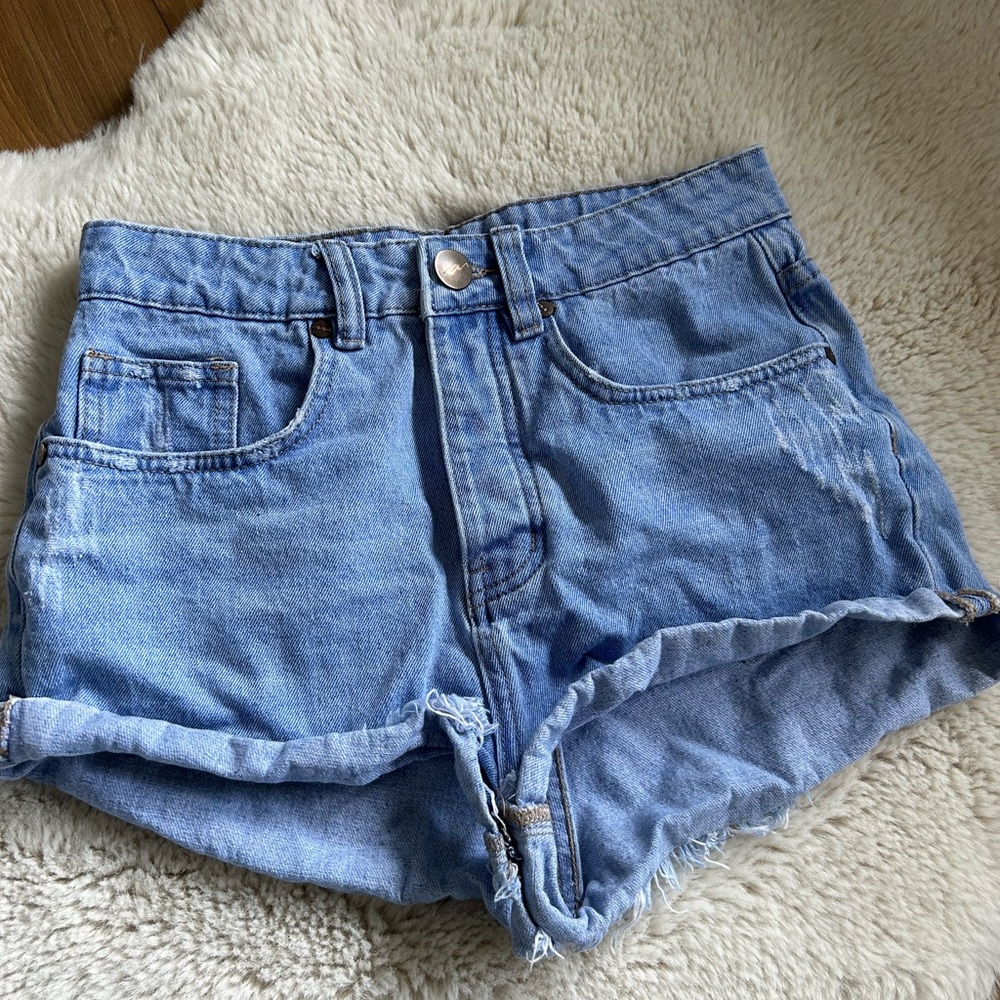 Super cute FACOTRIE Jean shorts. Medium wash and in great condition!